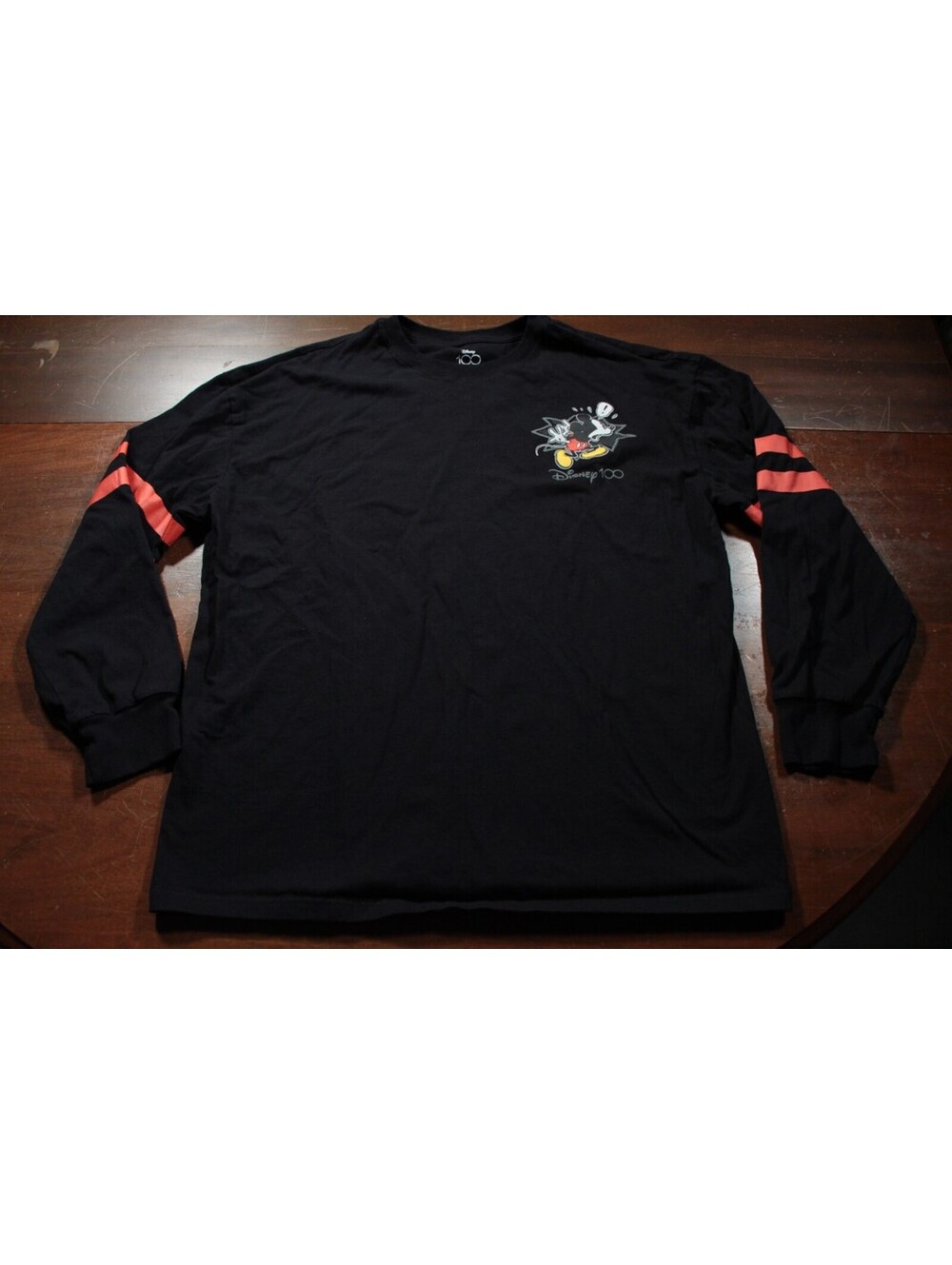 Walt Disney 100 Mickey Mouse Long Sleeve T-Shirt XL 100th Anniversary